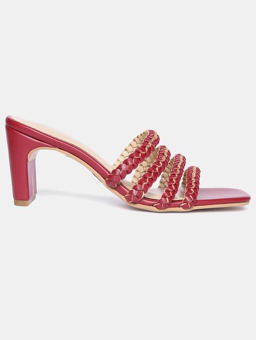 maroon slip on sandal - 18247949 - Very Small Image - 1