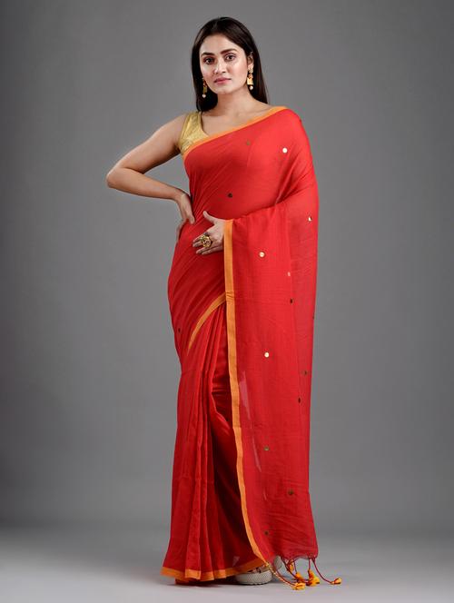 self design handloom saree with blouse - 18248044 - Very Small Image - 1