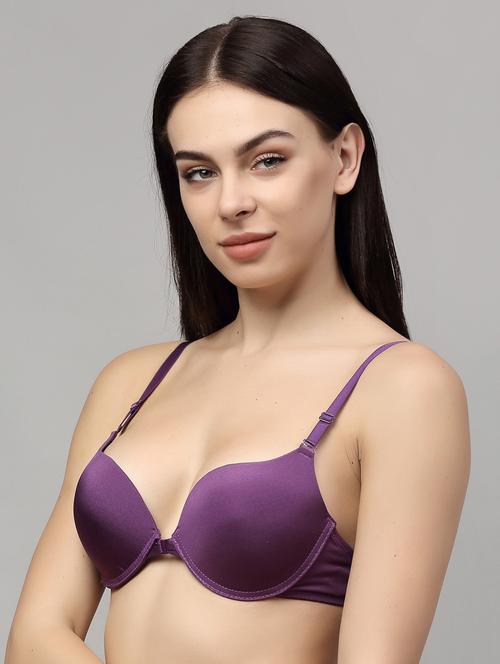 purple heavily padded push up bra - 18248414 - Very Small Image - 1