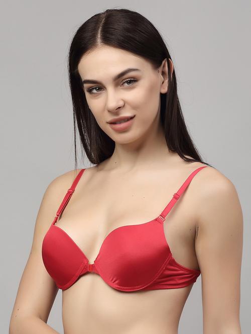 red solid  push up bra - 18248416 - Very Small Image - 1