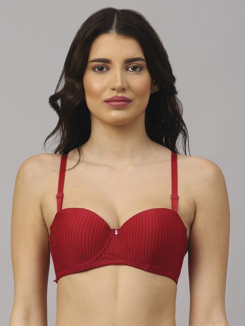 red striped push up bra - 18248439 - Very Small Image - 1