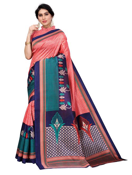 pink art silk mysore saree with blouse - 18248780 - Very Small Image - 1