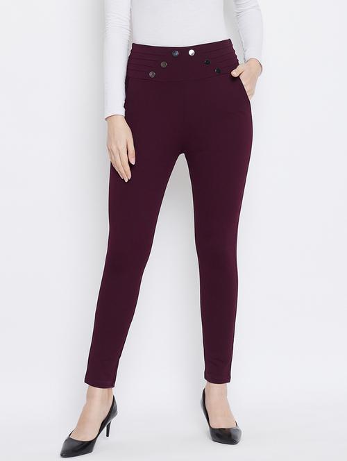 solid mid rise ankle length jegging - 18248836 - Very Small Image - 1