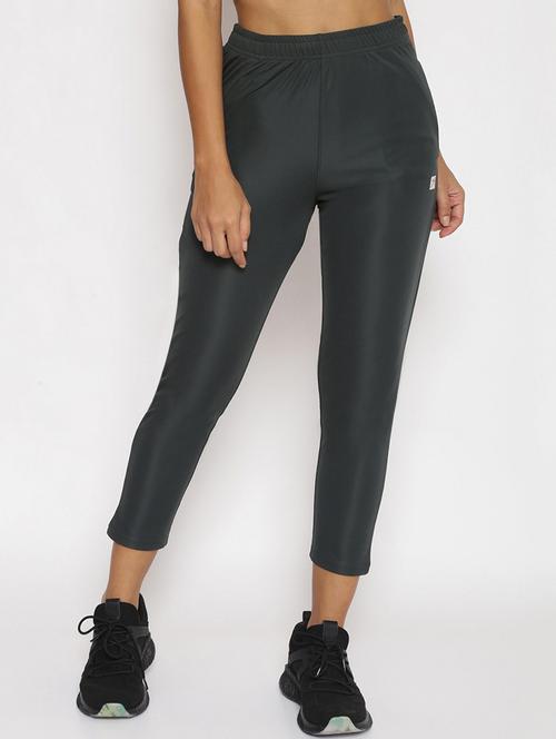high rise solid track pants - 18248980 - Very Small Image - 1