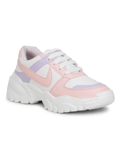 pink patent leather laceup sneakers - 18249800 - Very Small Image - 1