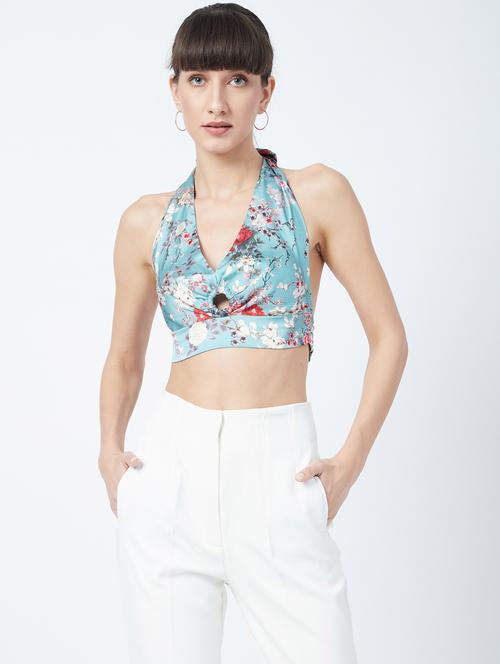 v neck floral top  - 18251344 - Very Small Image - 1