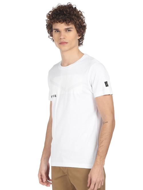 white printed t-shirt - 18252206 - Very Small Image - 1