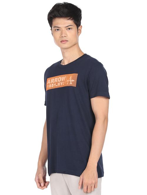 blue printed t-shirt - 18252210 - Very Small Image - 1