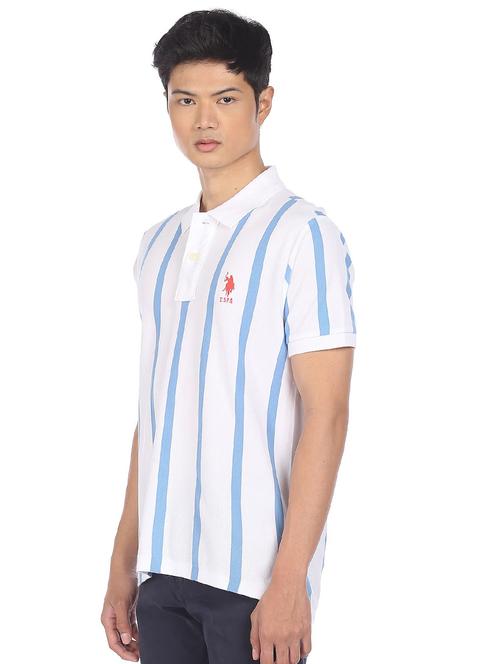 white striped polo t-shirt - 18252333 - Very Small Image - 1