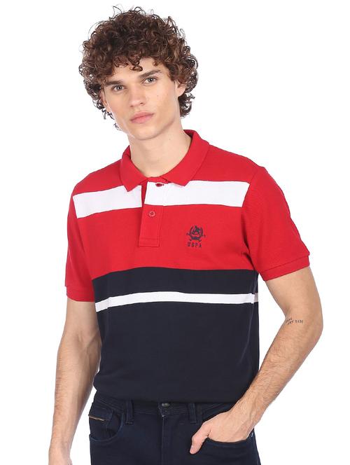 red striped polo t-shirt - 18252376 - Very Small Image - 1