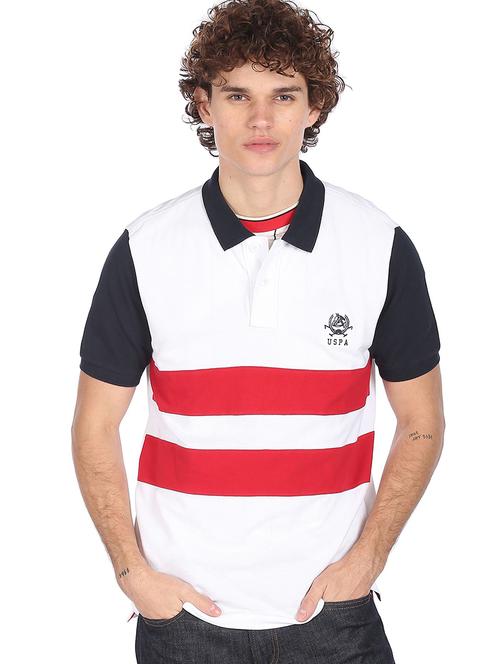 white striped polo t-shirt - 18252409 - Very Small Image - 1