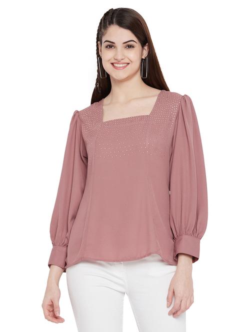 women's a line square neck top - 18253729 - Very Small Image - 1