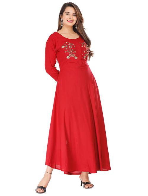 embellished detail flared ethnic dress - 18253925 - Very Small Image - 1