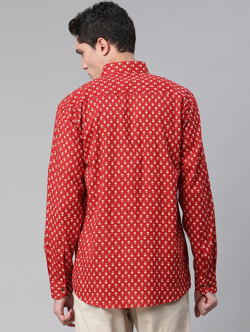 mens florals casual shirt - 18254049 - Zoom Image - 2