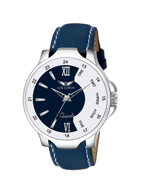 lois caron lcs-4237 blue dial & blue strap for boys analog watch - for men - 18254263 - Very Small Image - 1