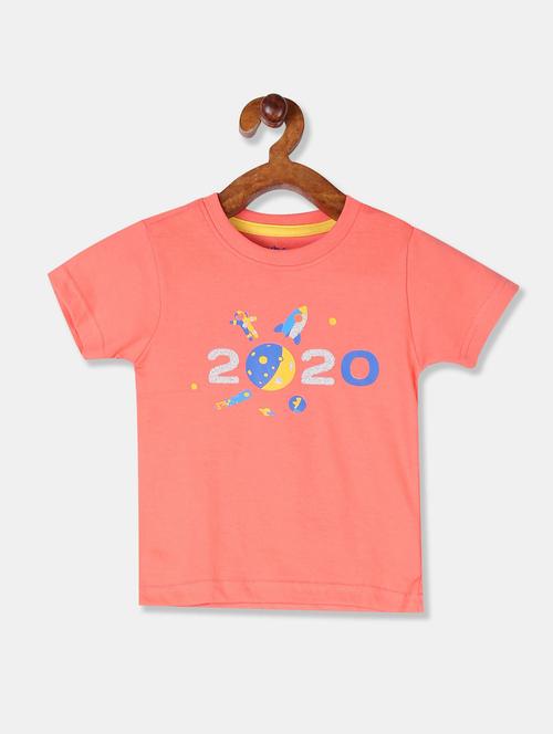 crew neck printed  t-shirt - 18255649 - Very Small Image - 1