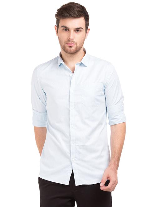 light-blue striped formal shirt - 18255744 - Very Small Image - 1