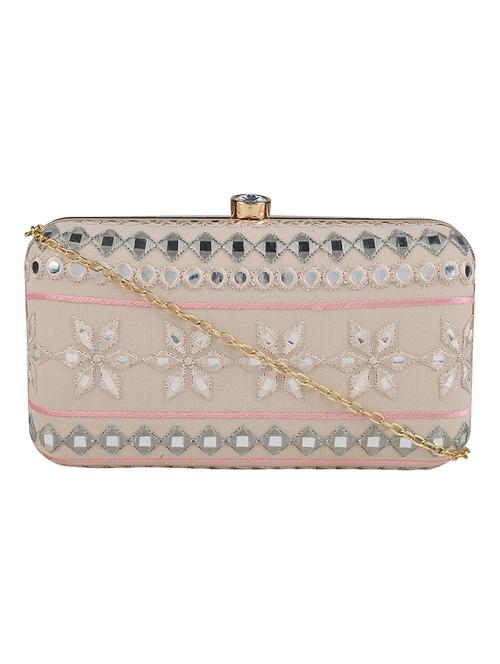Green Cotton Polyester Blend Regular Clutch - 18257429 - Very Small Image - 1