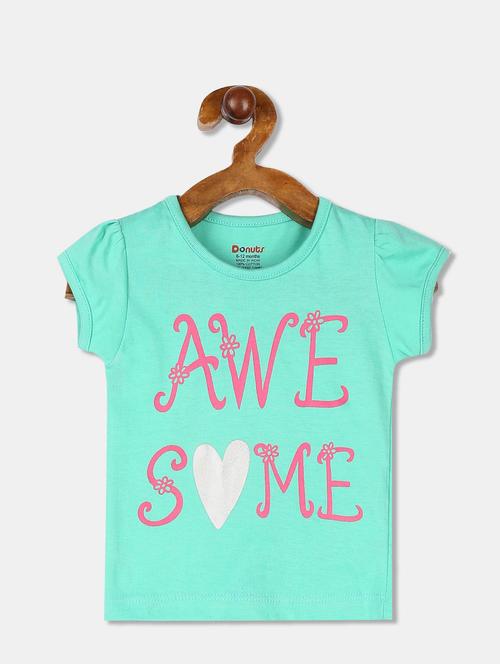 round neck printed  tee - 18259996 - Very Small Image - 1