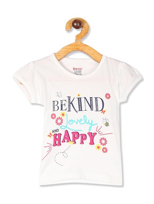 round neck printed tee  - 18260509 - Very Small Image - 1