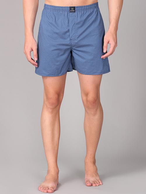 dark blue printed boxer - 18260726 - Very Small Image - 1