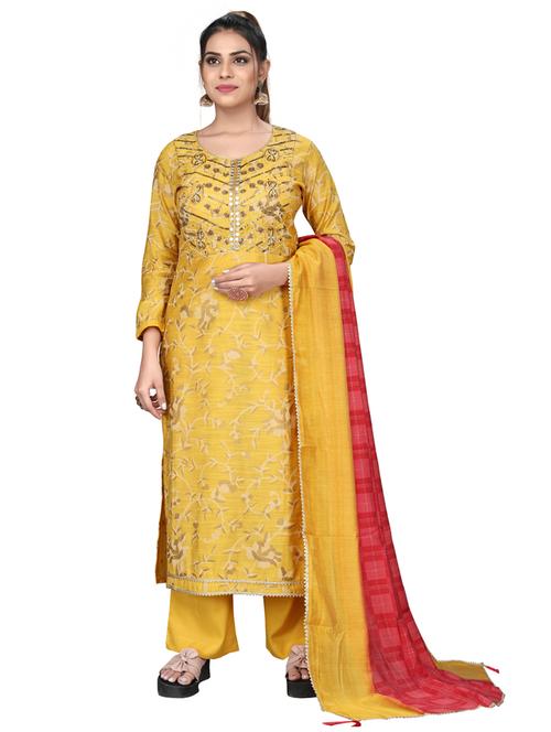yellow unstitched suit - 18261029 - Very Small Image - 1