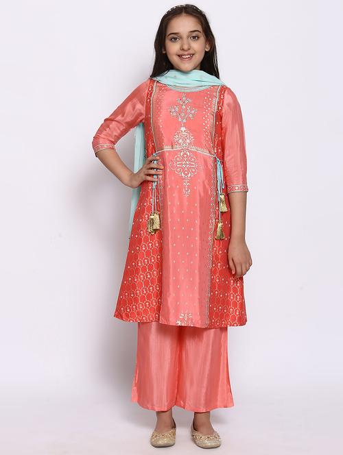 pink printed suit set  - 18261845 - Very Small Image - 1