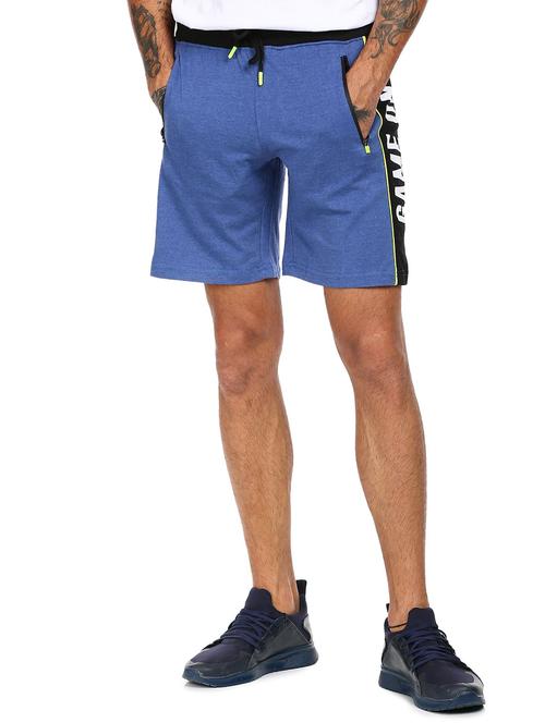 blue color-blocked short - 18262244 - Very Small Image - 1