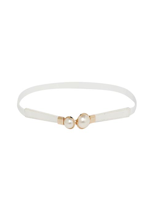 white synthetic leather) belt - 18262632 - Very Small Image - 1