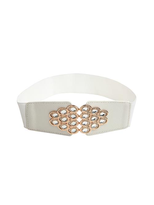 white synthetic leather) belt - 18262735 - Very Small Image - 1