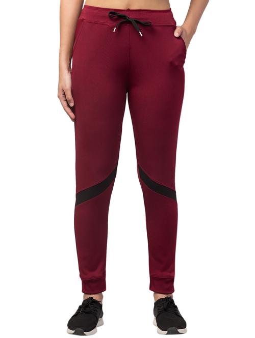 drawstring waist solid track pant - 18268988 - Very Small Image - 1