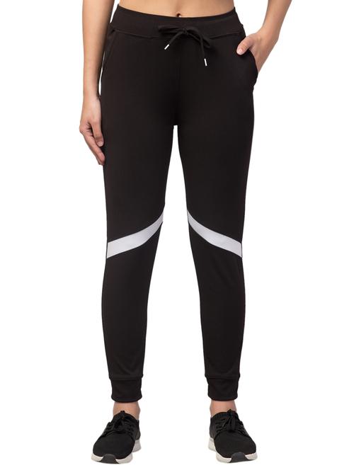 drawstring waist solid track pant - 18268993 - Very Small Image - 1