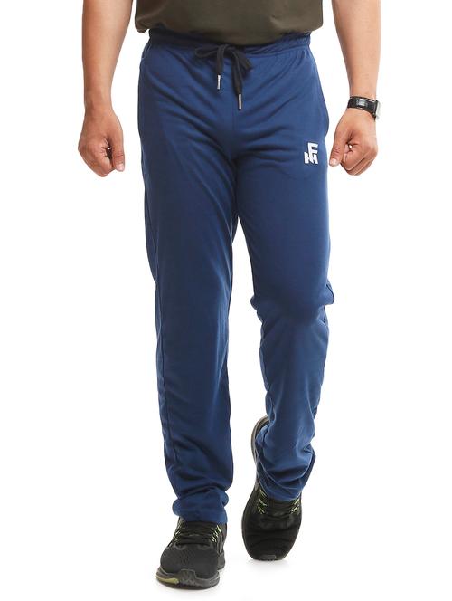 mid rise solid full length track pant - 18269249 - Very Small Image - 1