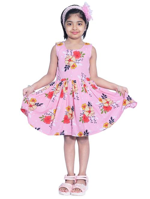 girls round neck sleeveless frock - 18269562 - Very Small Image - 1