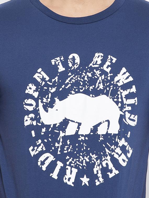 men short sleeved front print t-shirt - 18269704 - Zoom Image - 4