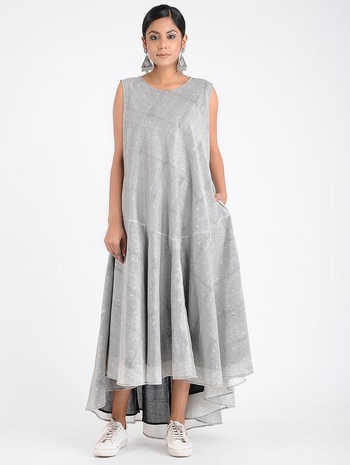 round neck printed fit & flare dress - 18270260 - Very Small Image - 1