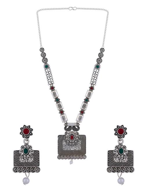 silver plated necklaces and earring - 18270862 - Very Small Image - 1