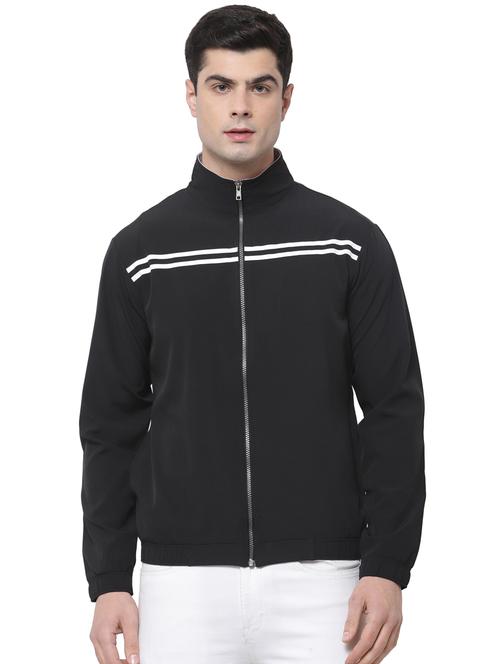 black striped casual jacket - 18271291 - Very Small Image - 1