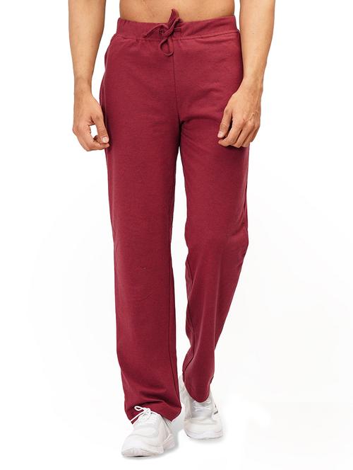 red solid track pant - 18271346 - Very Small Image - 1