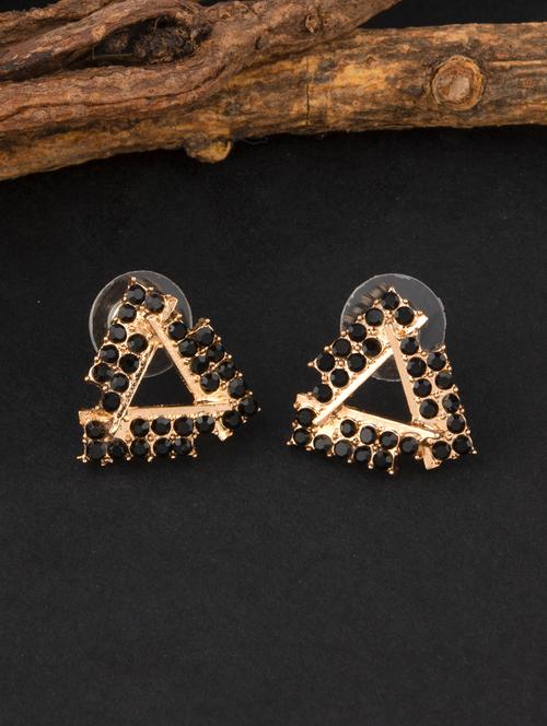 black metal studs earring - 18271456 - Very Small Image - 1