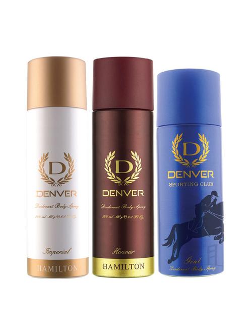 denver goal, imperial and honour body spray (pack of 3) - 18271771 - Very Small Image - 1