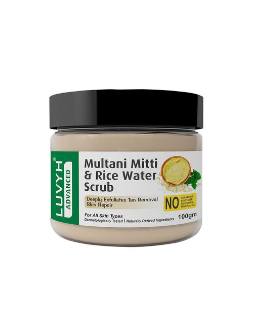 multani mitti & rice water scrub - 100g - 18272210 - Very Small Image - 1