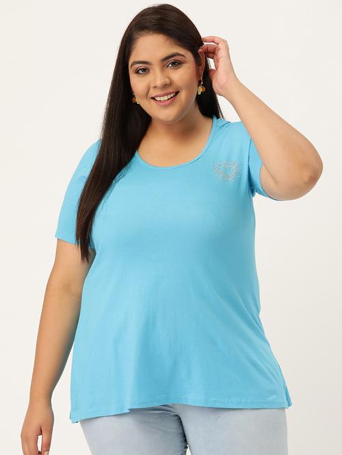 women's plain round neck t-shirt - 18272468 - Very Small Image - 1
