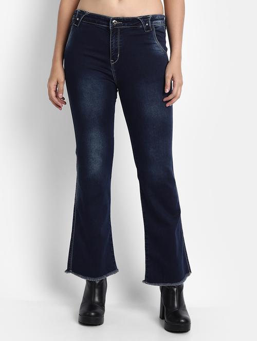 women's plain bootcut jeans - 18272541 - Very Small Image - 1