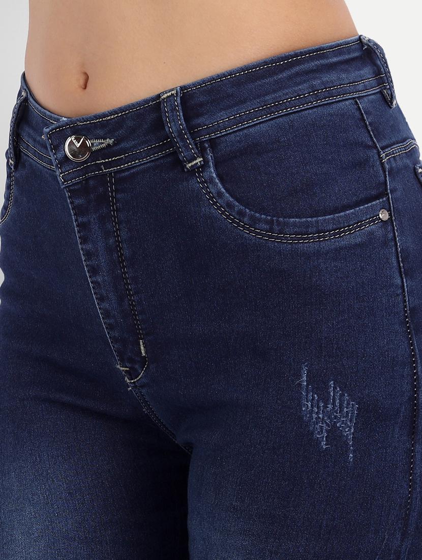 women's distress bootcut jeans - 18272565 - Standard Image - 4