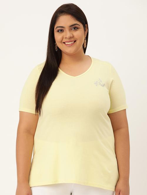 women's plain v neck t-shirt - 18272582 - Very Small Image - 1