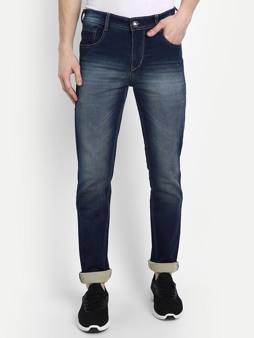 navy-blue light-washed denim jean - 18273330 - Very Small Image - 1