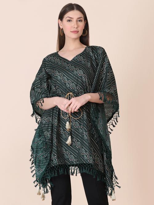 v-neck printed tunics kaftan - 18273571 - Very Small Image - 1