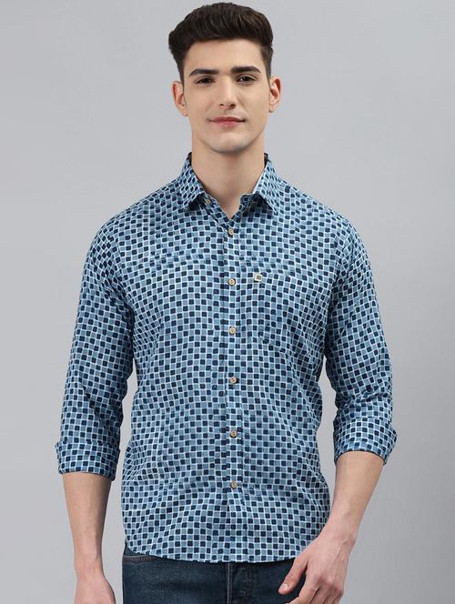 mens checks casual shirt - 18274802 - Very Small Image - 1