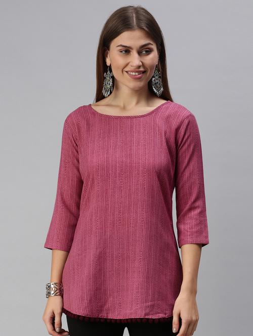 round neck printed top - 18274832 - Very Small Image - 1